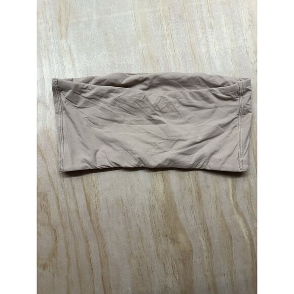 Skims Fits Everybody Bandeau Bra Beige S Strapless Comfort Lined Compression - Picture 2 of 5